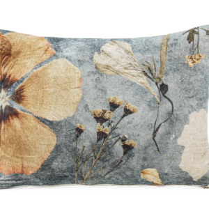 Kussen velvet bloemen