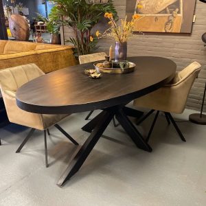 Ovale eettafel 210×100 Night